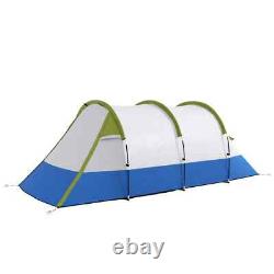 Tunnel Camping Tent 3-Person Water-Resistant Shell with Porch & Accessories Green