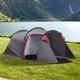 Tunnel Tent 3man Rainfly Camping Hiking Shelter 2room Bedroom Porch Living Area