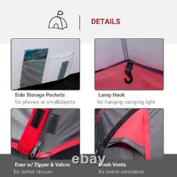 Tunnel Tent 3Man Rainfly Camping Hiking Shelter 2Room Bedroom Porch Living Area