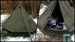 Two large Polish lavvu ponchos size 3 after modernization an even larger tent