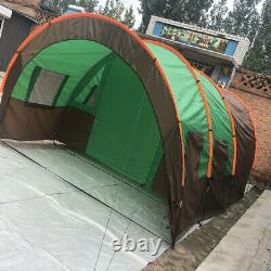 UK 10 People Large Waterproof Group Family Festival Camping Outdoor Tunnel Tent