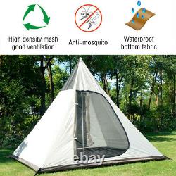 UK 4-persons Camping Waterproof Family Indian Style Pyramid Tipi UK