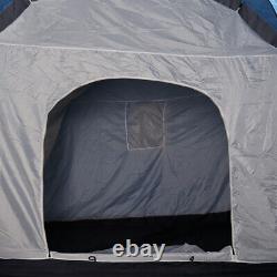 UK 8-10 People Family Tunnel Tent Outdoor Large Room Camping Hiking Waterpro