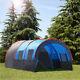 Uk 8-10 People Family Tunnel Tent Outdoor Large Room Camping Hiking Waterproof