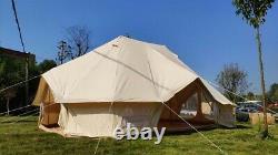 UK Shipped Large Waterproof Cotton Canvas Twin Emperor Bell Tent Glamping Tent
