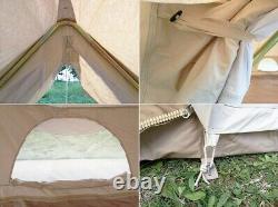 UK Shipped Large Waterproof Cotton Canvas Twin Emperor Bell Tent Glamping Tent