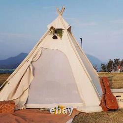 UK Shipped Three Seasons Adult Camping Indian Teepee Pyramid Tent for 2 Person