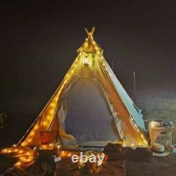 UK Shipped Three Seasons Adult Camping Indian Teepee Pyramid Tent for 2 Person