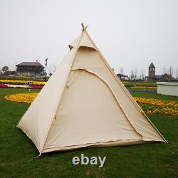 UK Shipped Three Seasons Adult Camping Indian Teepee Pyramid Tent for 2 Person