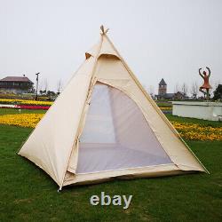 UK Shipped Three Seasons Adult Camping Indian Teepee Pyramid Tent for 23 Person