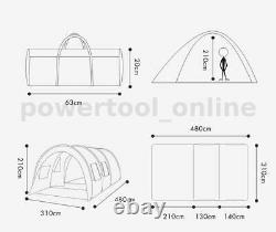 UK Waterproof Camping Tents Garden Hiking Tent Portable Large 8-10 Man Outd