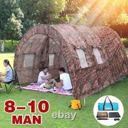 UK Waterproof Camping Tents Garden Hiking Tent Portable Large 8-10 Man Outdo