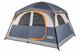 Unp Cabin Camping Tent With Mesh Window, Grey & Orange