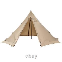 Uimoso Waterproof Tipi Tent with Stove Jack for 4-6 People Camping