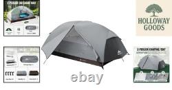 Ultimate 4-Season Backpacking Tent for Up to 3 People Grey Color, Lightweight