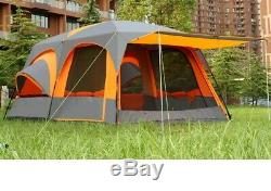Ultra large high quality one hall two bedrooms sleeps 12 outdoor camping tent