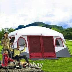 Ultralarge Camping Tent Two Living Rooms Large Family Outdoor Party 6-12 Persons