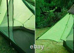 Ultralight 1/2 Person Wild Camping Tent Lightweight Green Nylon