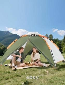 Upgraded 3-Person Instant Pop Up Camping Tent Waterproof & Windproof