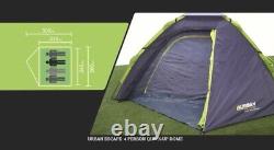 Urban Escape 4 Man Quick Pop up Dome Tent With Porch