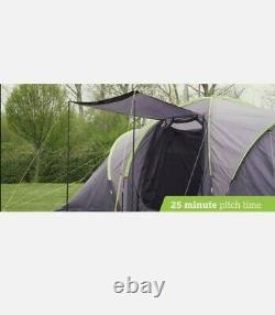 Urban Escapes 6 person 2 Rooms tunnel tent Large Family Camping Tent with porch