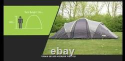 Urban Escapes 6 person 2 Rooms tunnel tent with porch