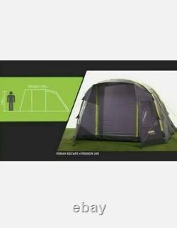 Urban escape 4 Person Inflatable Air tent, Sleeping Areas 2, Large Family Tent