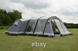 Used Twice Kampa Bergen 6 Berth Large Air Pro person man family inflatable tent