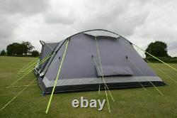 Used Twice Kampa Bergen 6 Berth Large Air Pro person man family inflatable tent