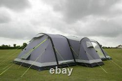 Used Twice Kampa Bergen 6 Berth Large Air Pro person man family inflatable tent