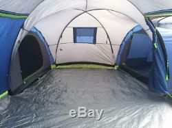 Used just once so excellent sunncamp aero 600 6 man large berth poled dome tent