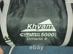 Used large family tent. Khyam Ontario 8 5000. Reduced! £190