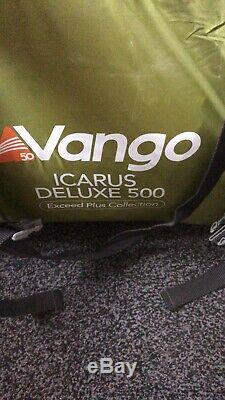 VANGO Icarus Deluxe 500 5 Berth Family Tent With Carpet, Footprint and Air beds