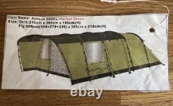 VANGO Large Family Tent Anteus 600XL Herbal Green 6 Person Camping Tent
