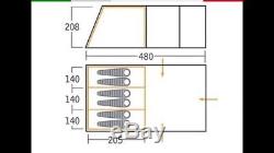 VANGO ZANZIBAR 600 POLY-COTTON 6 Berth / Man Large Tent & Footprint Groundsheet