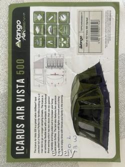 Vango Airbeam 5-Berth Tent Icarus 500 Used. Good condition Free Collection