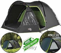 Vango Apollo 500 Dome Tent 5 Man Tent Camping, Outdoors