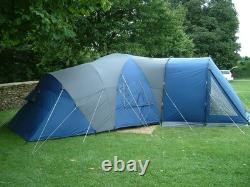 Vango Biarritz 600 tent. Porch, large lounge, and two large bedrooms