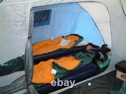 Vango Biarritz 600 tent. Porch, large lounge, and two large bedrooms