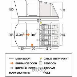 Vango Capri III 400 AirBeam 4 Person Inflatable Family Tent