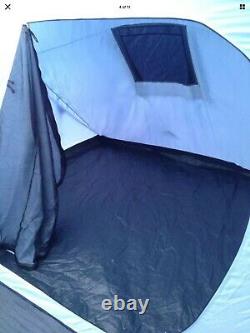 Vango Diablo 900 blue 9 berth large tent with 3 bedrooms, ground sheet