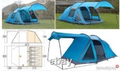 Vango EOS550SC Blue Family Tent With Sun Cover And Large Living Space