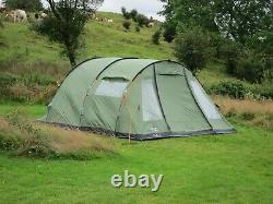 Vango Icarus 600 tent, green, 6-berth, waterproof (2000 mm HH), nearly new