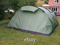 Vango Icarus 600 tent, green, 6-berth, waterproof (2000 mm HH), nearly new