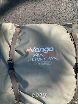 Vango Illusion TC 500XL Large Airbeam Tent with luxury poly cotton flysheet