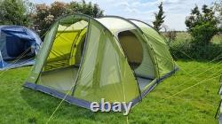Vango Iris 600 6 Person Family Tent Waterproof, Spacious, Eco-Friendly green