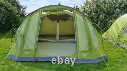 Vango Iris 600 6 Person Family Tent Waterproof, Spacious, Eco-Friendly green