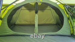 Vango Iris 600 6 Person Family Tent Waterproof, Spacious, Eco-Friendly green