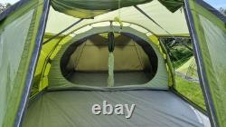 Vango Iris 600 6 Person Family Tent Waterproof, Spacious, Eco-Friendly green