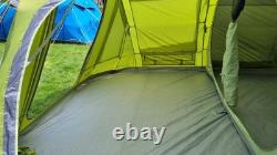 Vango Iris 600 6 Person Family Tent Waterproof, Spacious, Eco-Friendly green